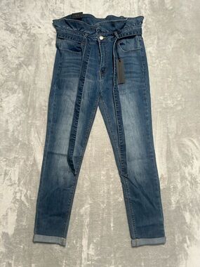 C’est Toi Black Label Paperbag Ankle Skinny Jeans Women’s 31/13 Medium Wash